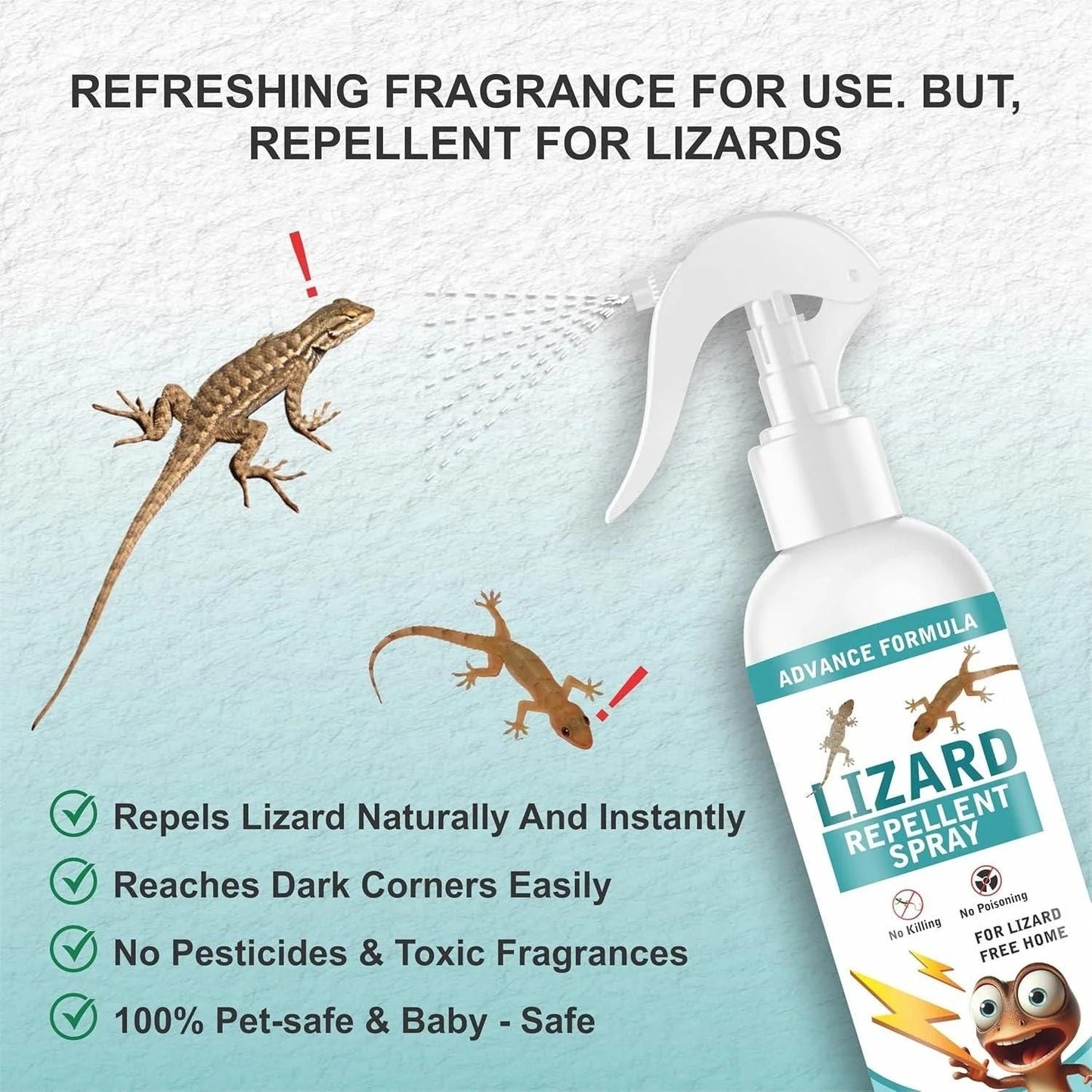 Lizard Repellent for Home Spray Pest Control - Buy 1 Get 1 Free