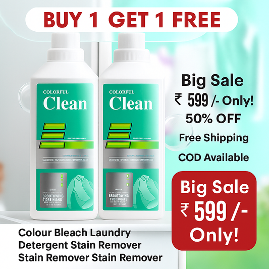 8 in 1 Colour Bleach Laundry Detergent Stain Remover ( BUY 1 GET 1 FREE )